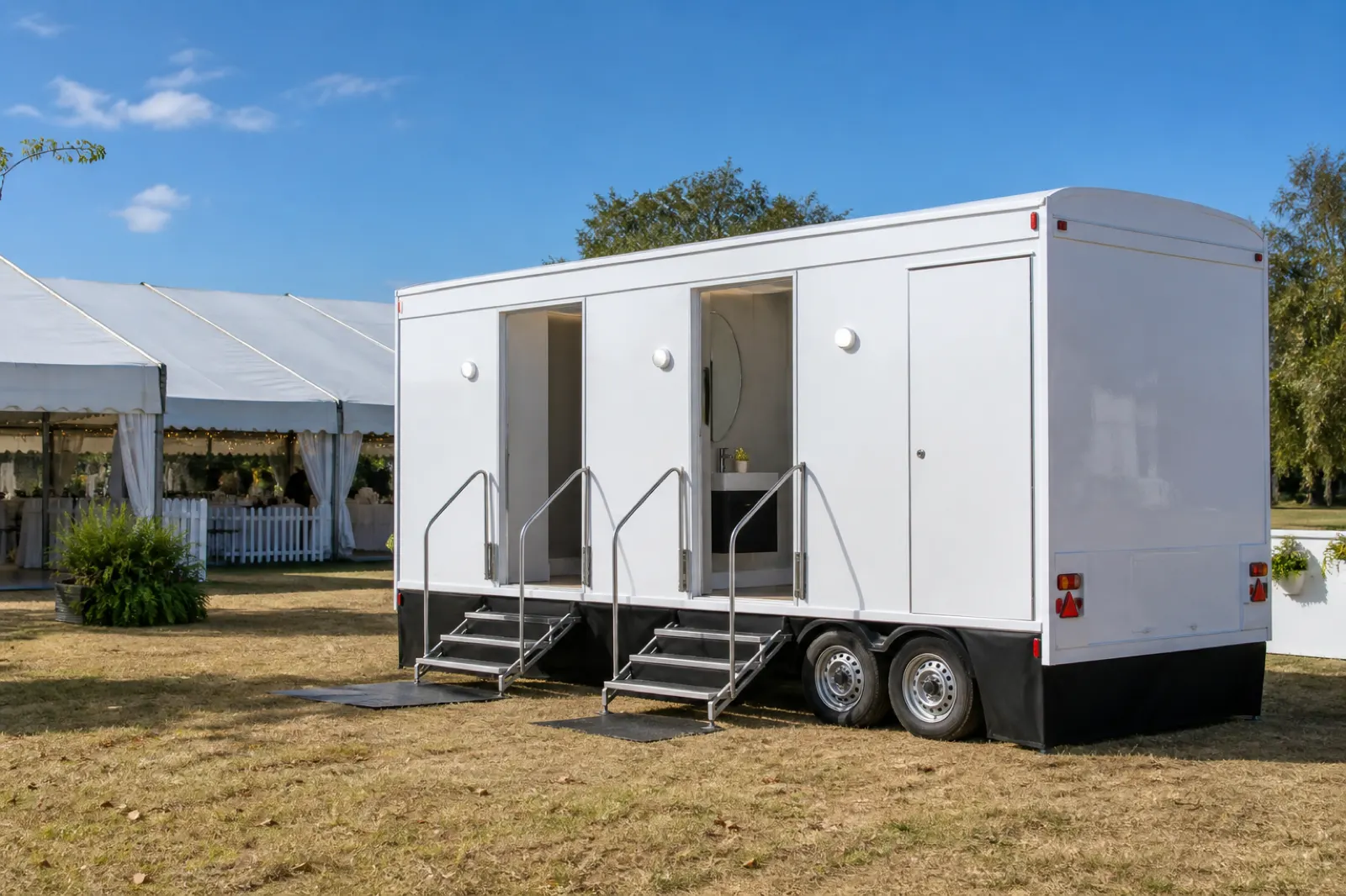 Event venue with mobile ablution support